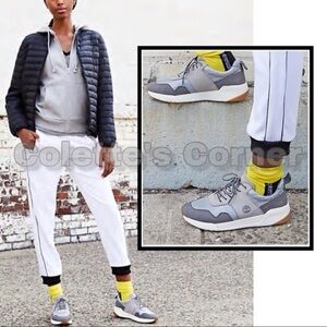 Timberland Kiri Up Grey Silver White Lace-up Nubuck Sneakers Hiking Shoe Size 10